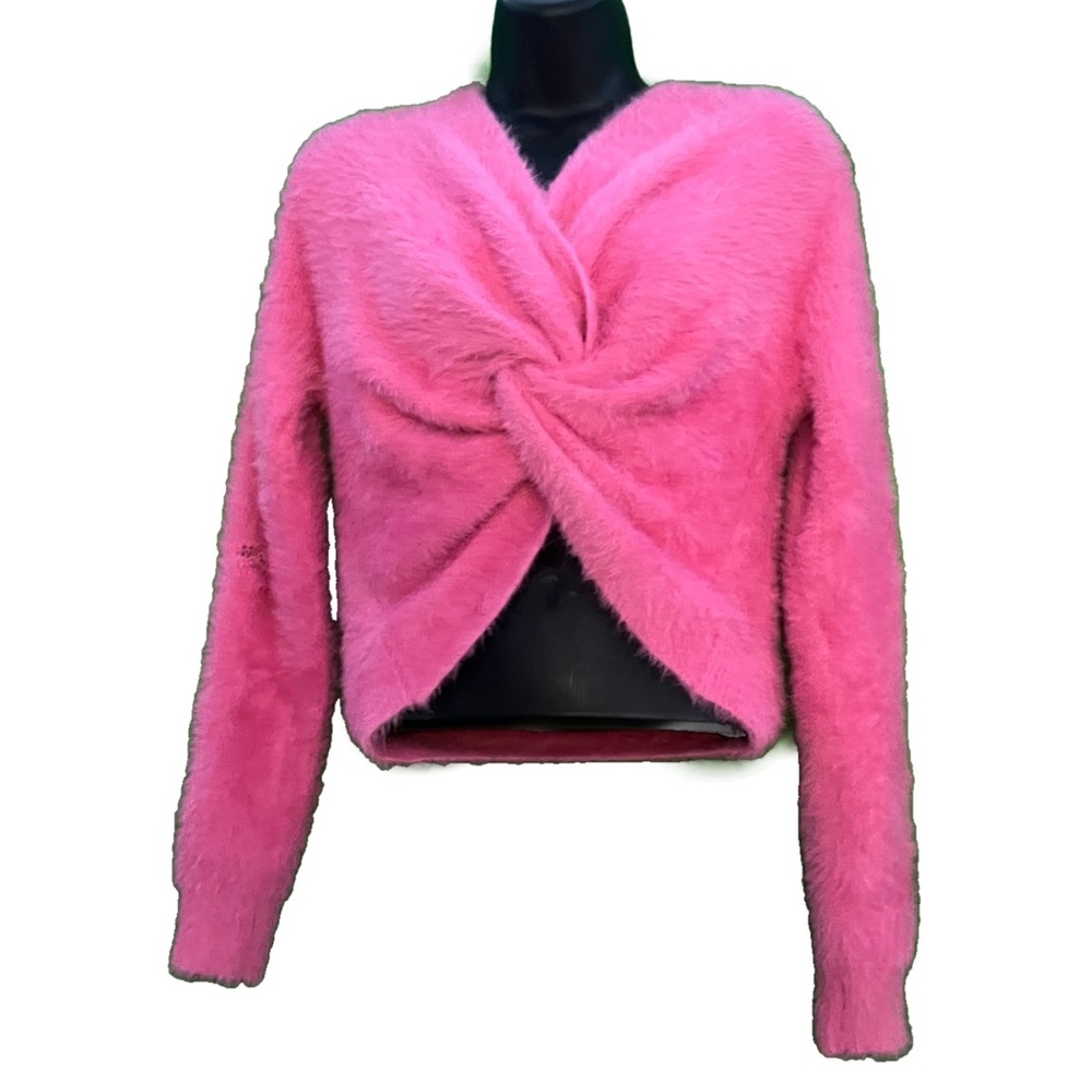 Fashion Nova Pink Furry Sweater (XL)